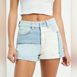 PacSun Patchwork Denim High Rise Shorts, Size 24